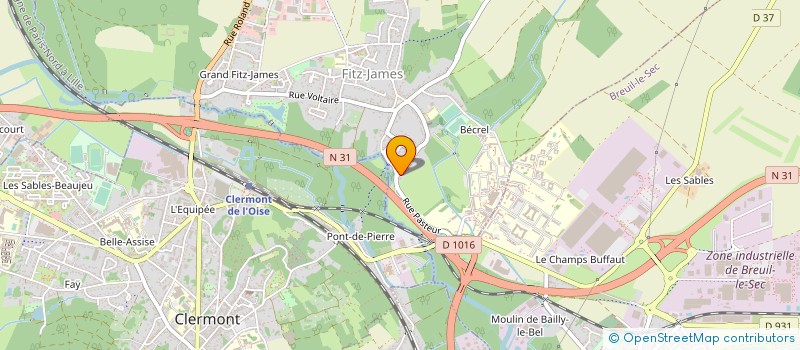 localisation de l'entreprise MONSIEUR ROLAND DONNIO  FITZ-JAMES