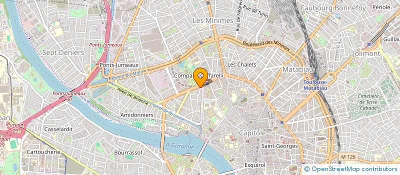 localisation de l'entreprise MONSIEUR ROLAND DONZELLE  TOULOUSE