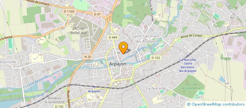 localisation de l'entreprise MONSIEUR ROLAND DRECQ  ARPAJON