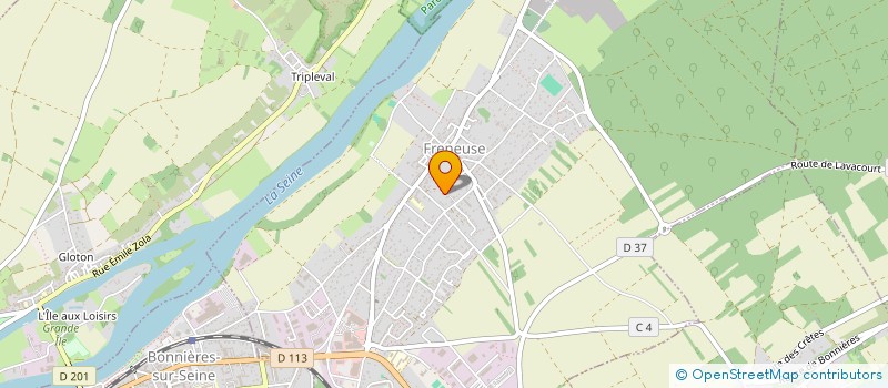 localisation de l'entreprise MONSIEUR ROLAND DUBOIS  FRENEUSE