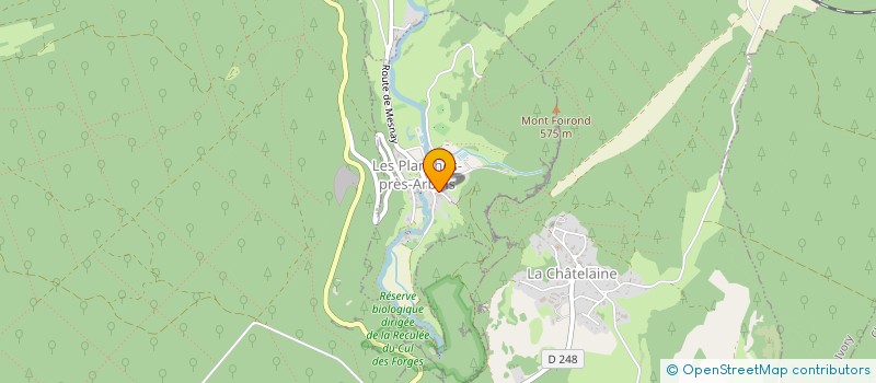 localisation de l'entreprise MONSIEUR ROLAND DUBOIS  LES PLANCHES-PRES-ARBOIS