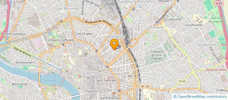 localisation de l'entreprise MONSIEUR ROLAND DUBOS  TOULOUSE