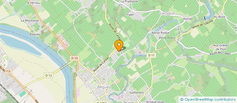 localisation de l'entreprise MONSIEUR ROLAND DUCOS  BEGUEY