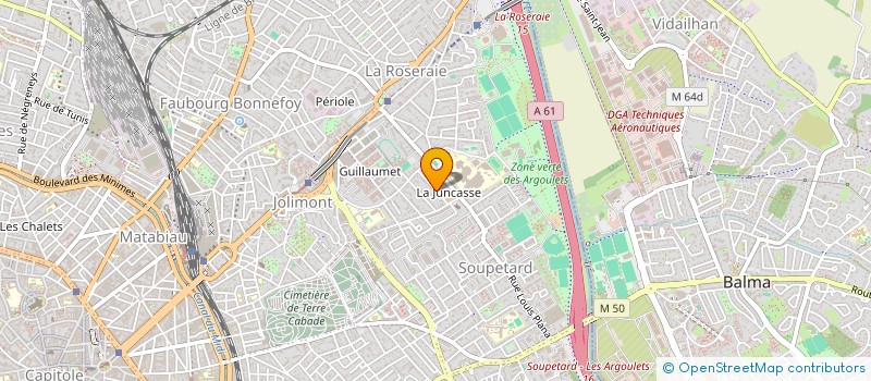 localisation de l'entreprise MONSIEUR ROLAND DUCRET  TOULOUSE