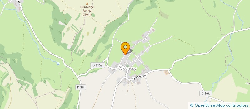 localisation de l'entreprise MONSIEUR ROLAND DUFOUR  ARCONCEY