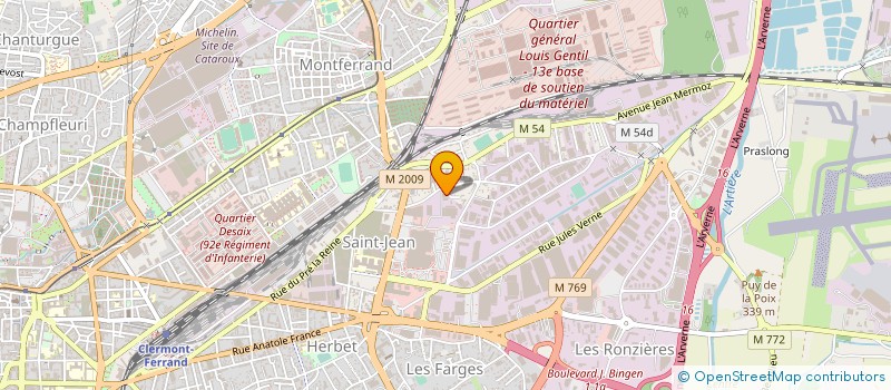 localisation de l'entreprise MONSIEUR ROLAND DUMAS  CLERMONT-FERRAND