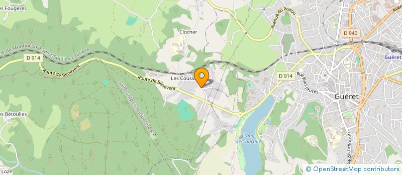 localisation de l'entreprise MONSIEUR ROLAND DUMONTEIL à SAINT-SULPICE-LE-GUERETOIS