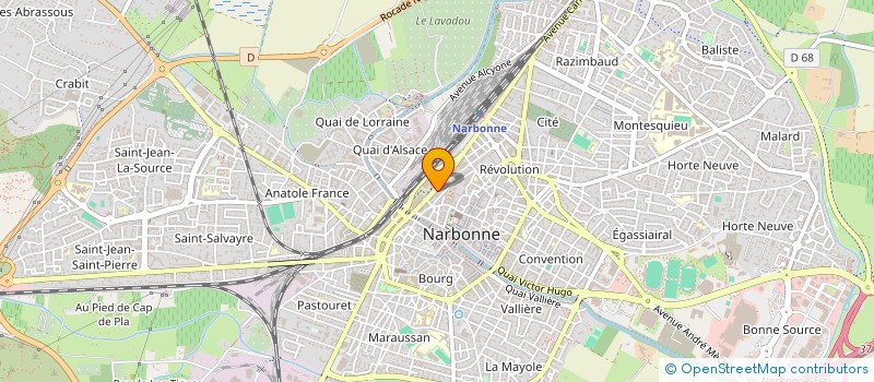 localisation de l'entreprise MONSIEUR ROLAND DUQUENET  NARBONNE