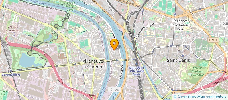 localisation de l'entreprise MONSIEUR ROLAND DURAND  L'ILE-SAINT-DENIS