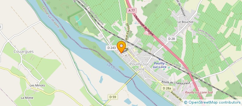 localisation de l'entreprise MONSIEUR ROLAND EGROT à POUILLY-SUR-LOIRE