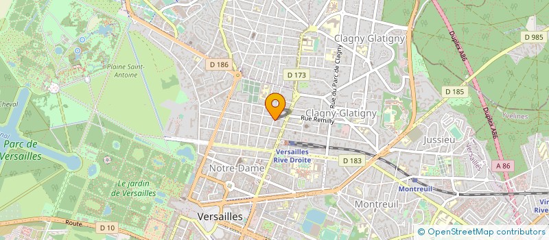 localisation de l'entreprise MONSIEUR ROLAND ELUERD  VERSAILLES