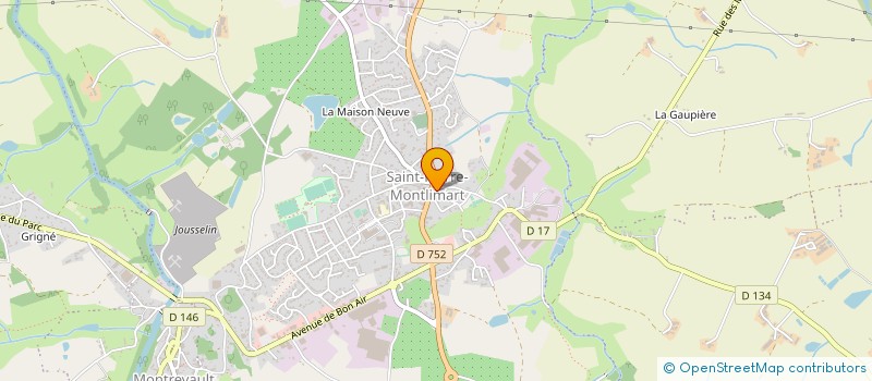 localisation de l'entreprise MONSIEUR ROLAND EMERIAU à MONTREVAULT-SUR-EVRE