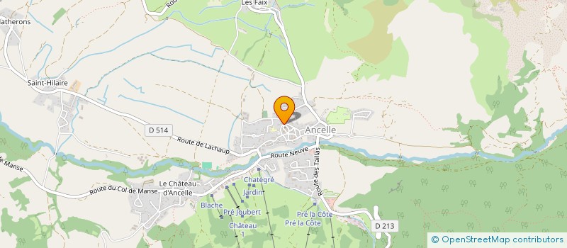 localisation de l'entreprise MONSIEUR ROLAND EYRAUD  ANCELLE