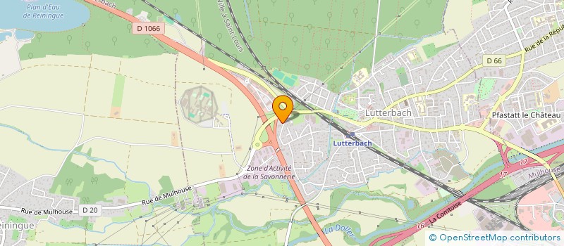 localisation de l'entreprise MONSIEUR ROLAND FALZONE  LUTTERBACH