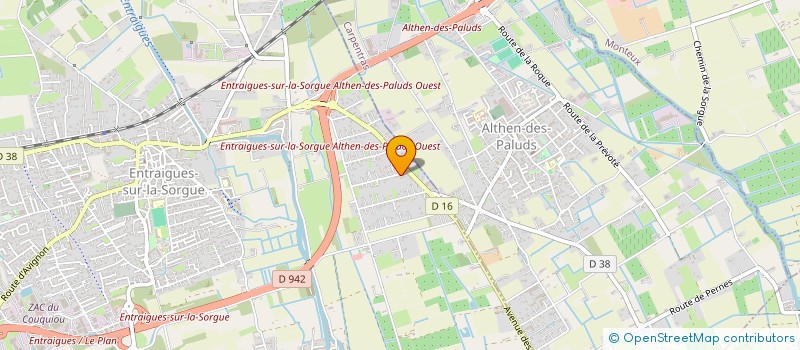 localisation de l'entreprise MONSIEUR ROLAND FANCHON  ENTRAIGUES-SUR-LA-SORGUE