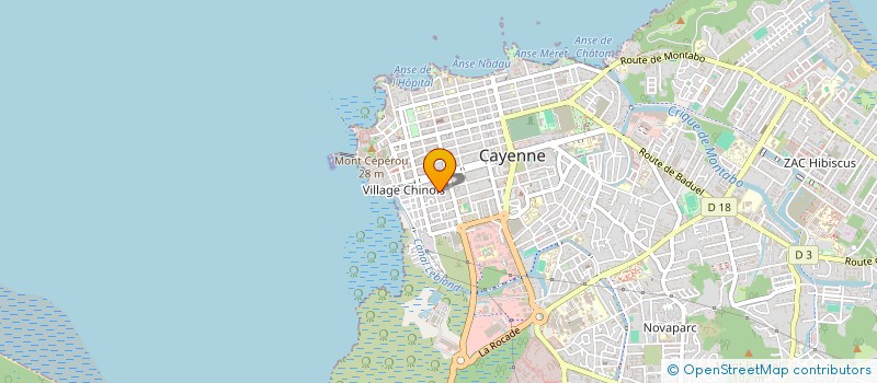 localisation de l'entreprise MONSIEUR ROLAND FANIS à CAYENNE