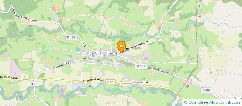 localisation de l'entreprise MONSIEUR ROLAND FEYDEL  LE GRAND-SERRE