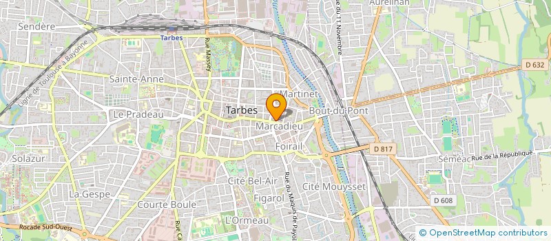 localisation de l'entreprise MONSIEUR ROLAND FONTANEL  TARBES