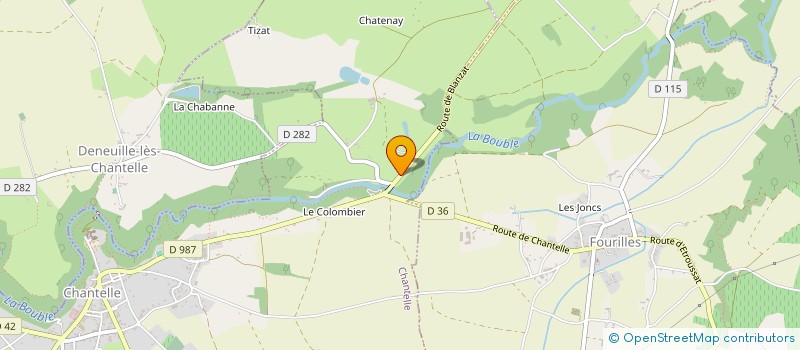 localisation de l'entreprise MONSIEUR ROLAND FORGE  CHANTELLE