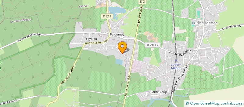 localisation de l'entreprise MONSIEUR ROLAND FORMENT  LE PIAN-MEDOC