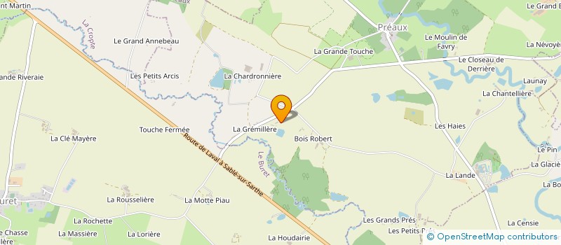 localisation de l'entreprise MONSIEUR ROLAND FOUCAULT à PREAUX