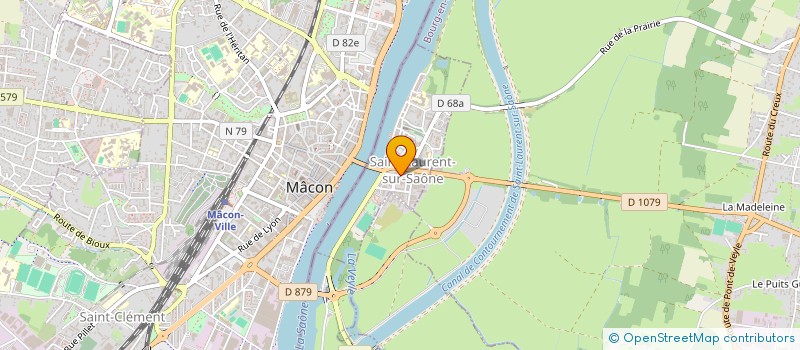 localisation de l'entreprise MONSIEUR ROLAND FOULON  SAINT-LAURENT-SUR-SAONE