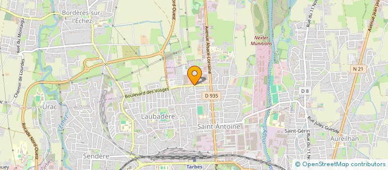 localisation de l'entreprise MONSIEUR ROLAND FOURCADE  TARBES