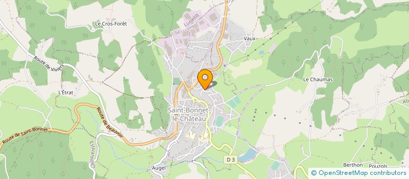 localisation de l'entreprise MONSIEUR ROLAND FRAISSE à SAINT-BONNET-LE-CHATEAU