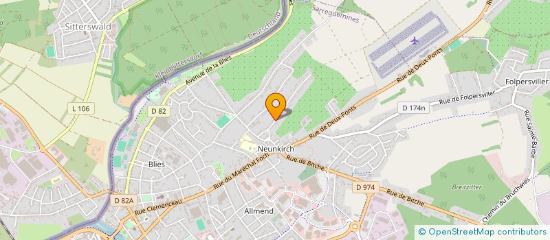 localisation de l'entreprise MONSIEUR ROLAND FRANCKHAUSER  SARREGUEMINES