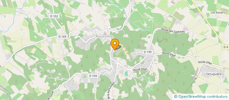 localisation de l'entreprise MONSIEUR ROLAND GABRIELLI  ROUSSILLON