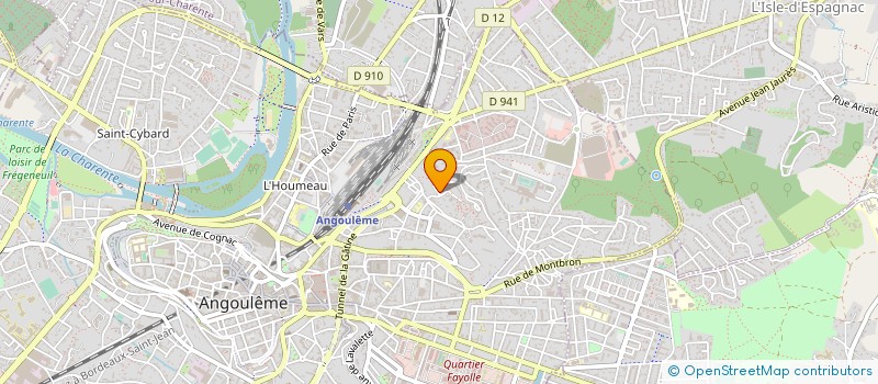 localisation de l'entreprise MONSIEUR ROLAND GALLARD à ANGOULEME
