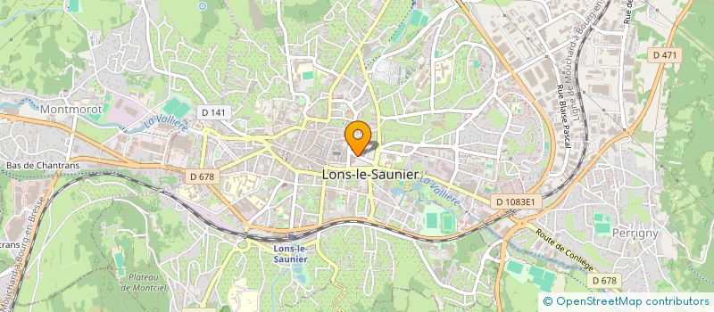 localisation de l'entreprise MONSIEUR ROLAND GARNIER à LONS-LE-SAUNIER