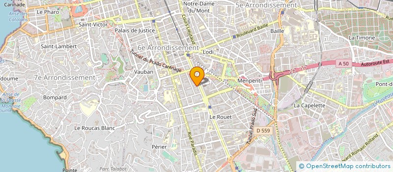 localisation de l'entreprise MONSIEUR ROLAND GAUTHIER à MARSEILLE