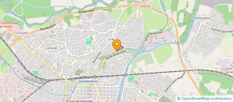 localisation de l'entreprise MONSIEUR ROLAND GAUTHIER à CARCASSONNE