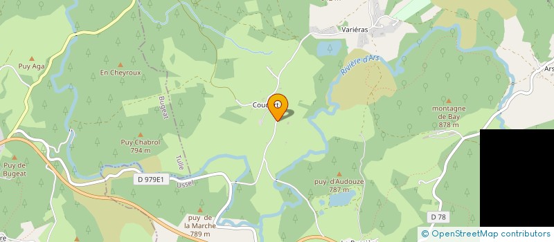 localisation de l'entreprise MONSIEUR ROLAND GAVIGNET  PEROLS-SUR-VEZERE