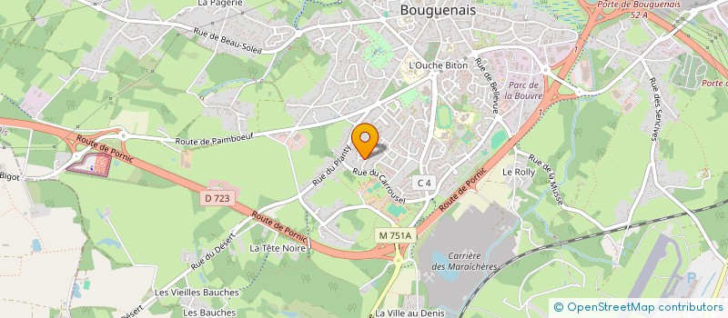 localisation de l'entreprise MONSIEUR ROLAND GAVINI  BOUGUENAIS