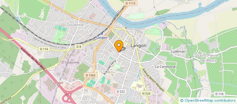 localisation de l'entreprise MONSIEUR ROLAND GEILLER  LANGON