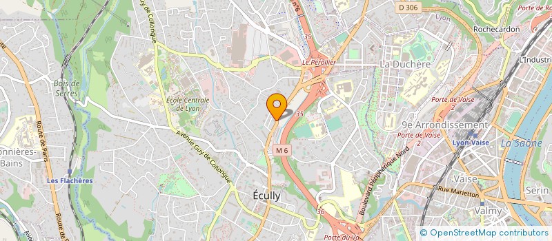 localisation de l'entreprise MONSIEUR ROLAND GENET  ECULLY