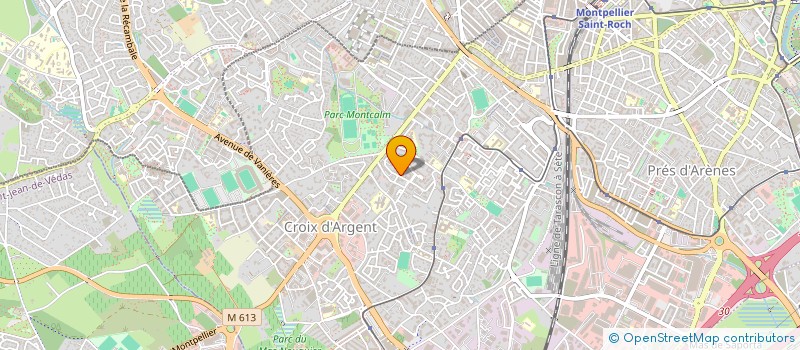 localisation de l'entreprise MONSIEUR ROLAND GERARD à MONTPELLIER