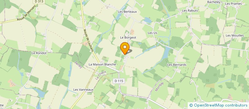 localisation de l'entreprise MONSIEUR ROLAND GERSTER  LA CHAUX