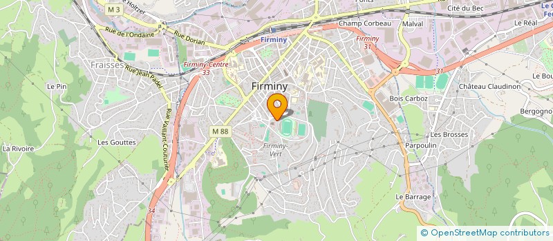 localisation de l'entreprise MONSIEUR ROLAND GEY  FIRMINY