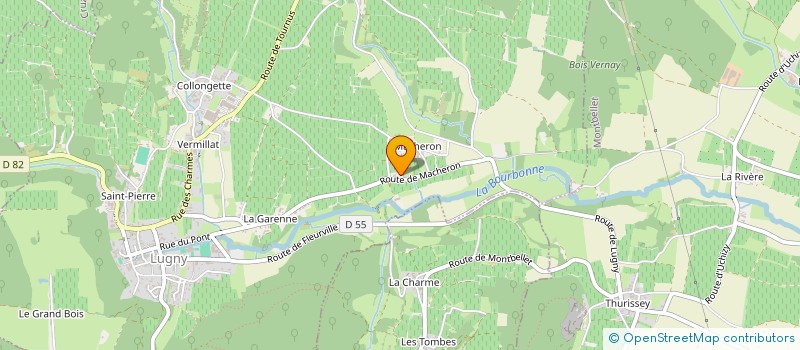 localisation de l'entreprise MONSIEUR ROLAND GIBAUD à LUGNY