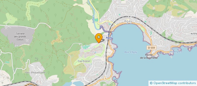 localisation de l'entreprise MONSIEUR ROLAND GINESTE  SAINT RAPHAEL