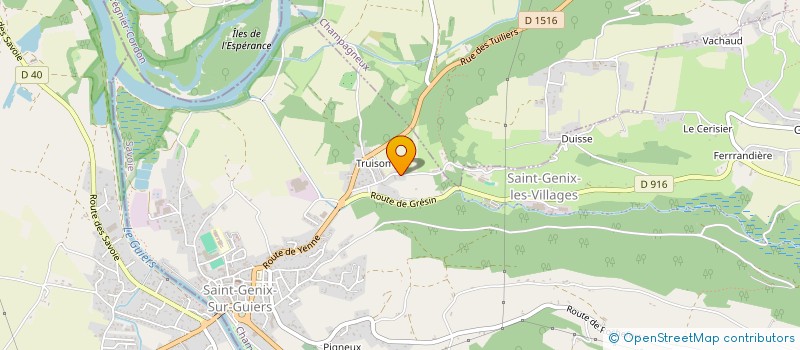 localisation de l'entreprise MONSIEUR ROLAND GOJON  CHAMPAGNEUX