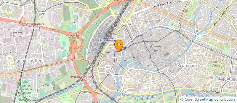 localisation de l'entreprise MONSIEUR ROLAND GORGEN à STRASBOURG