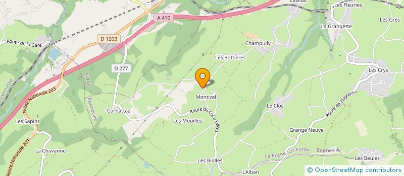 localisation de l'entreprise MONSIEUR ROLAND GRAVANO  LA ROCHE-SUR-FORON