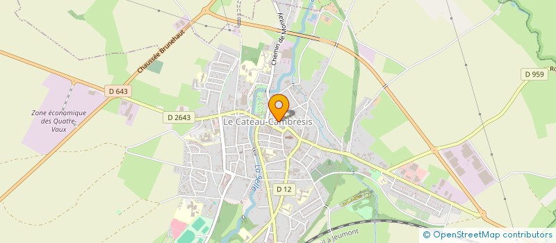 localisation de l'entreprise MONSIEUR ROLAND GRIMALDI à LE CATEAU-CAMBRESIS