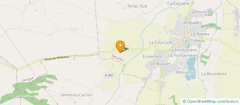 localisation de l'entreprise MONSIEUR ROLAND GROPP  FAGET-ABBATIAL