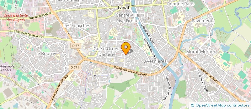 localisation de l'entreprise MONSIEUR ROLAND GROUARD à LAVAL