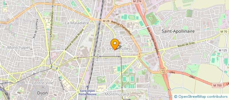 localisation de l'entreprise MONSIEUR ROLAND GUDIN à DIJON